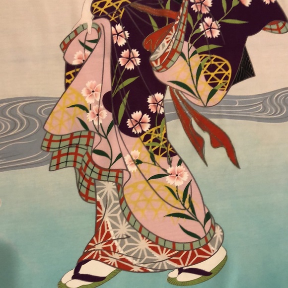 VINTAGE RARE JAPAN GRAPHIC SCARF - Picture 4 of 8